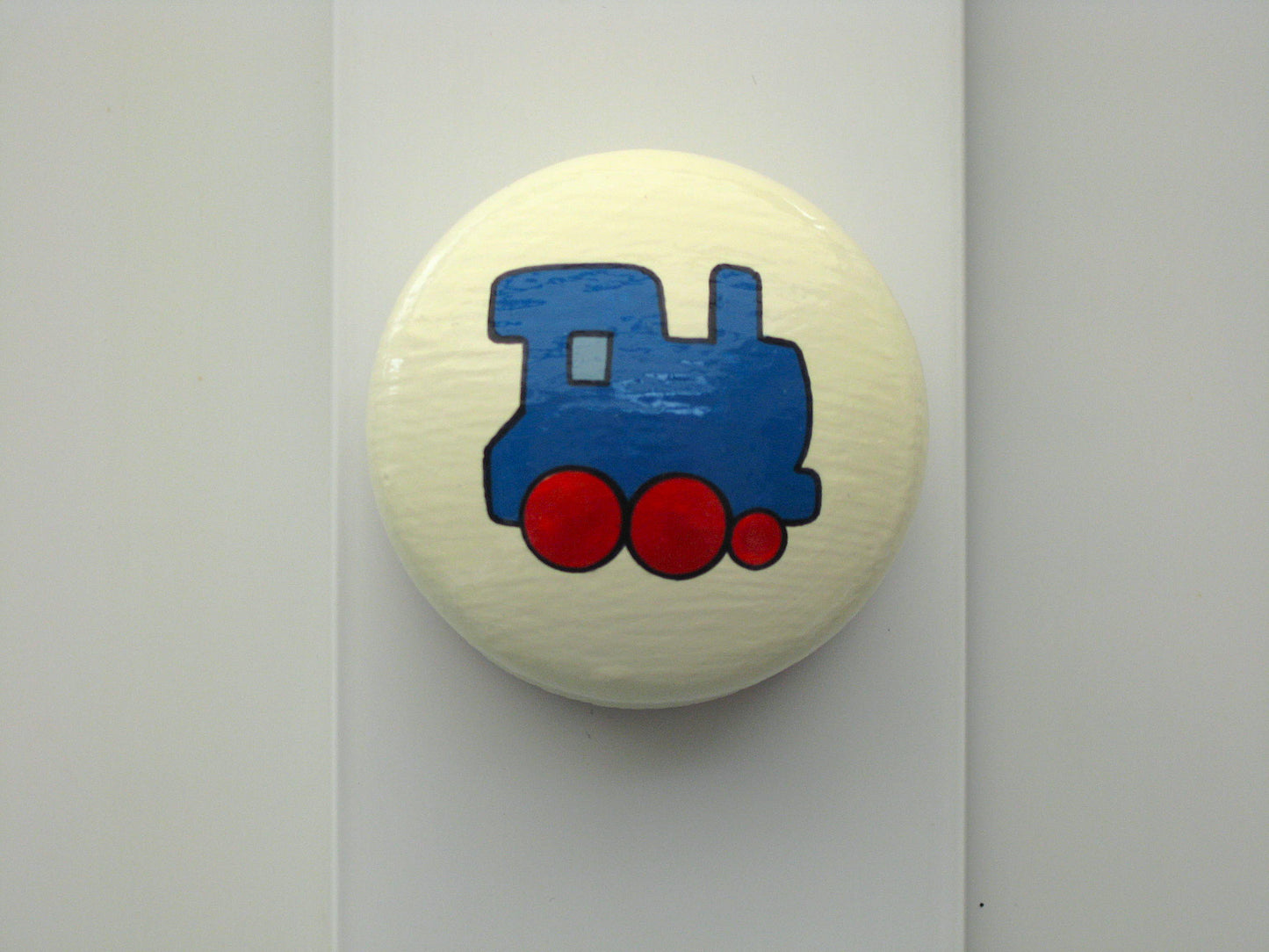Train Door / Drawer Knob - Blue
