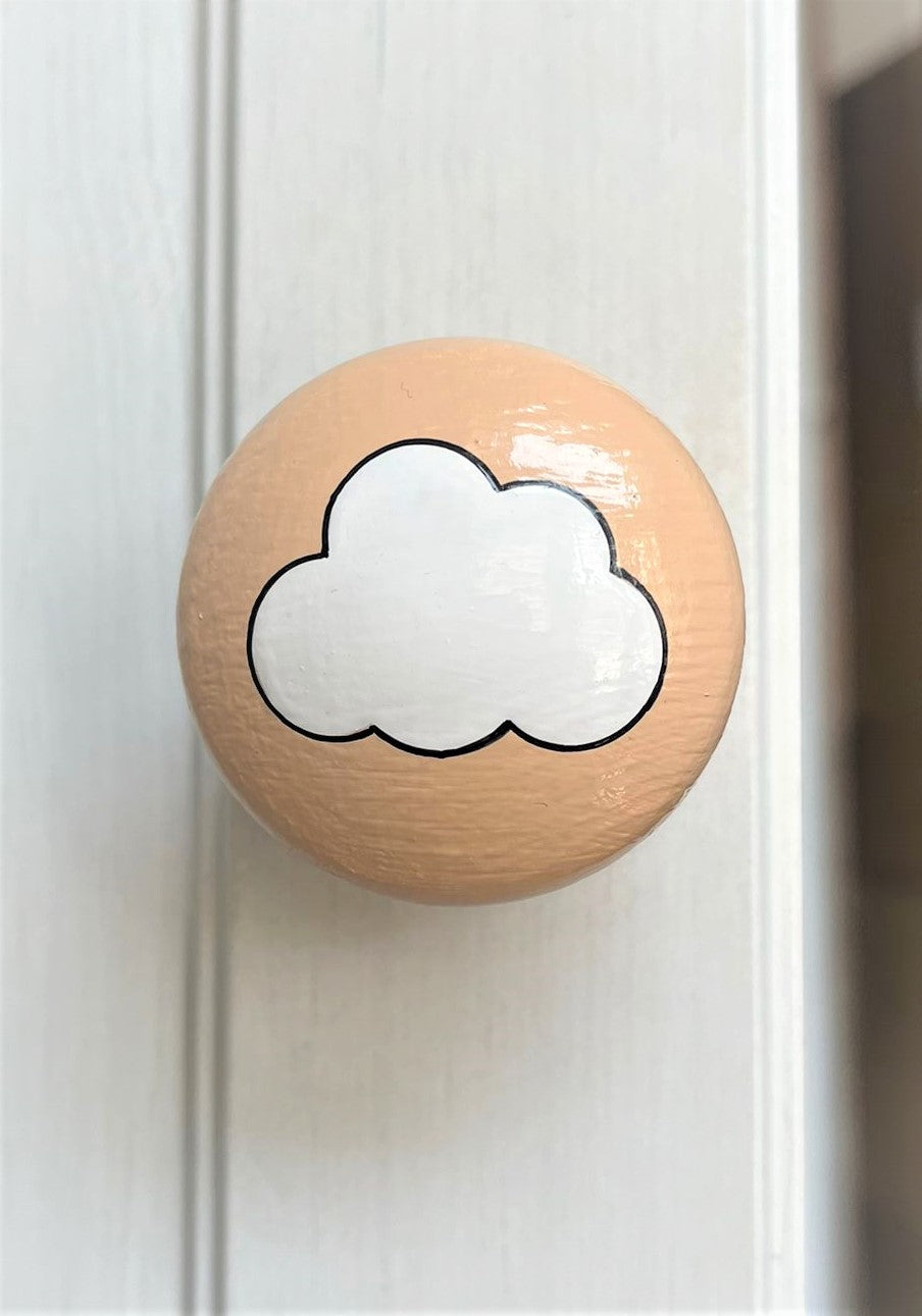 Light Neutral Cloud Door Knob