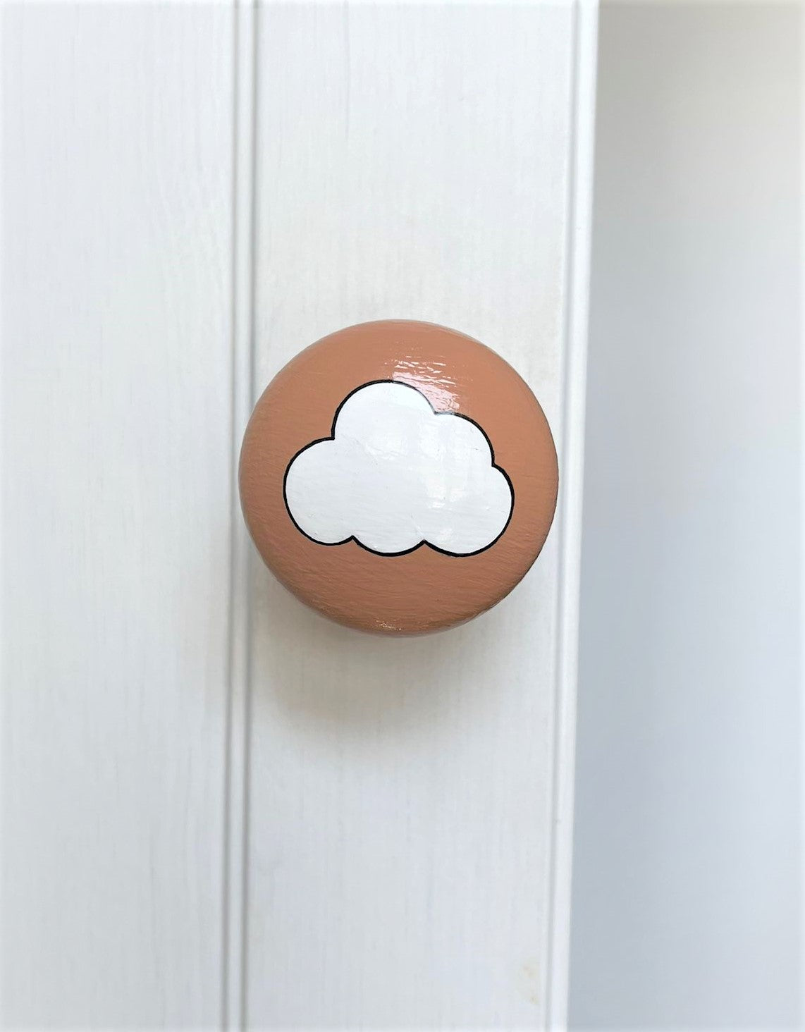 Dark Neutral Cloud Door Knob