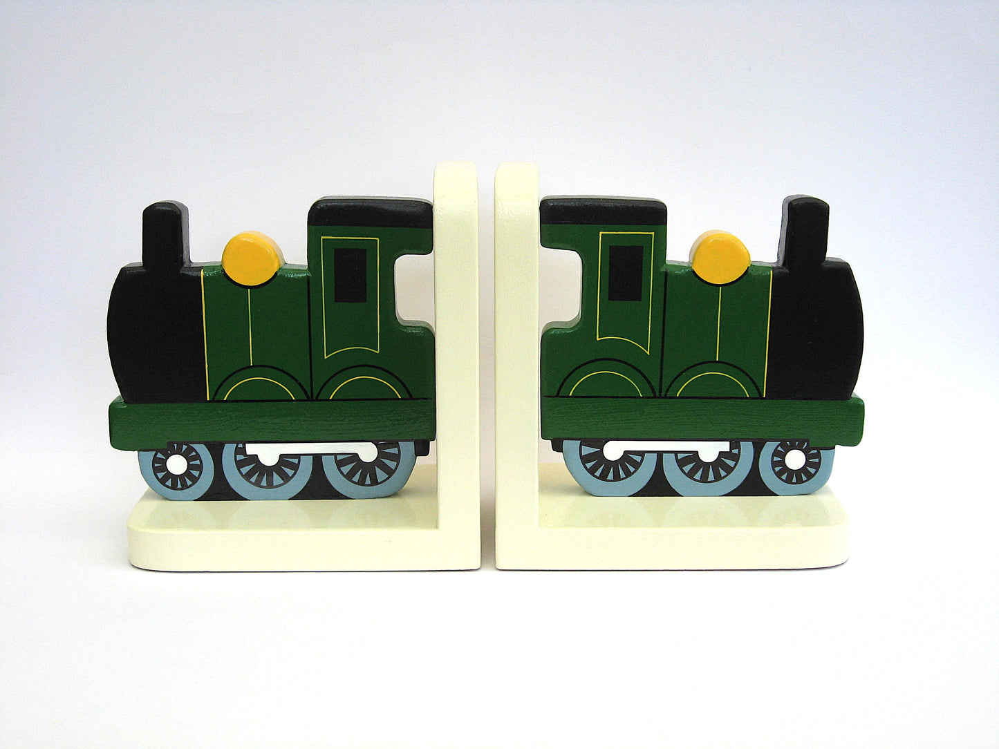 Green Train Bookends