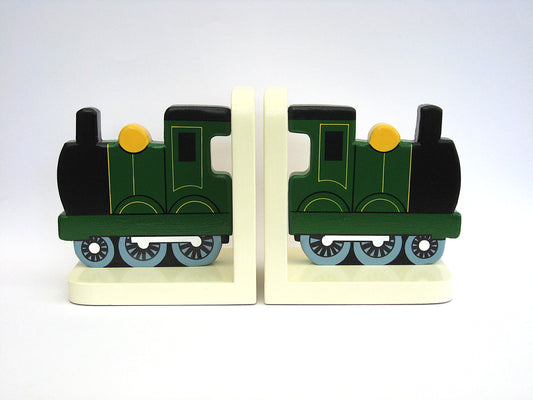 Green Train Bookends