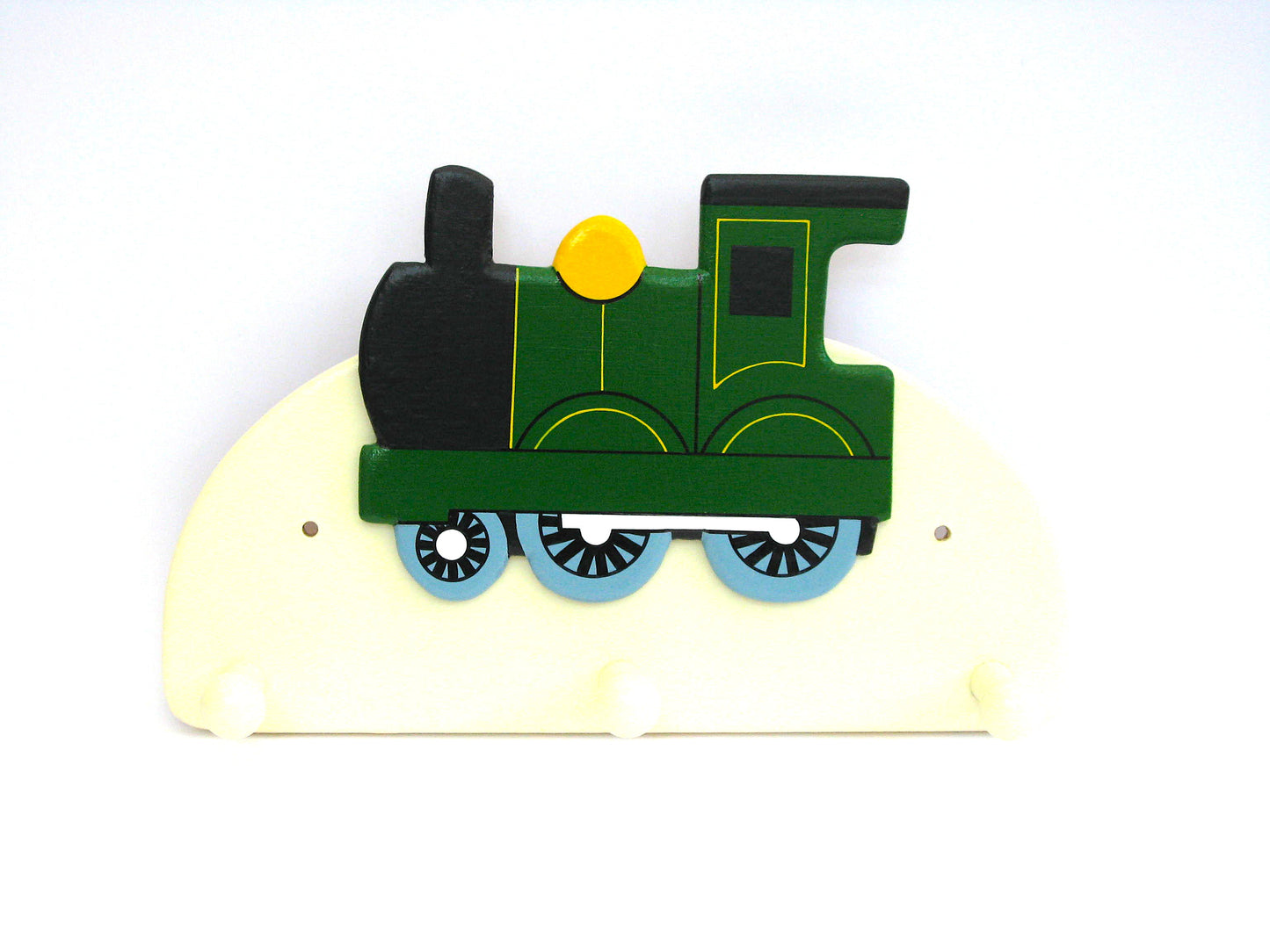 Green Train Coat Hook