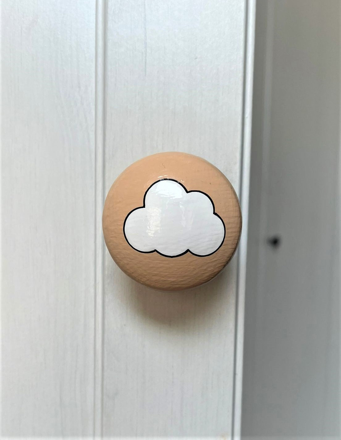 Light Neutral Cloud Door Knob