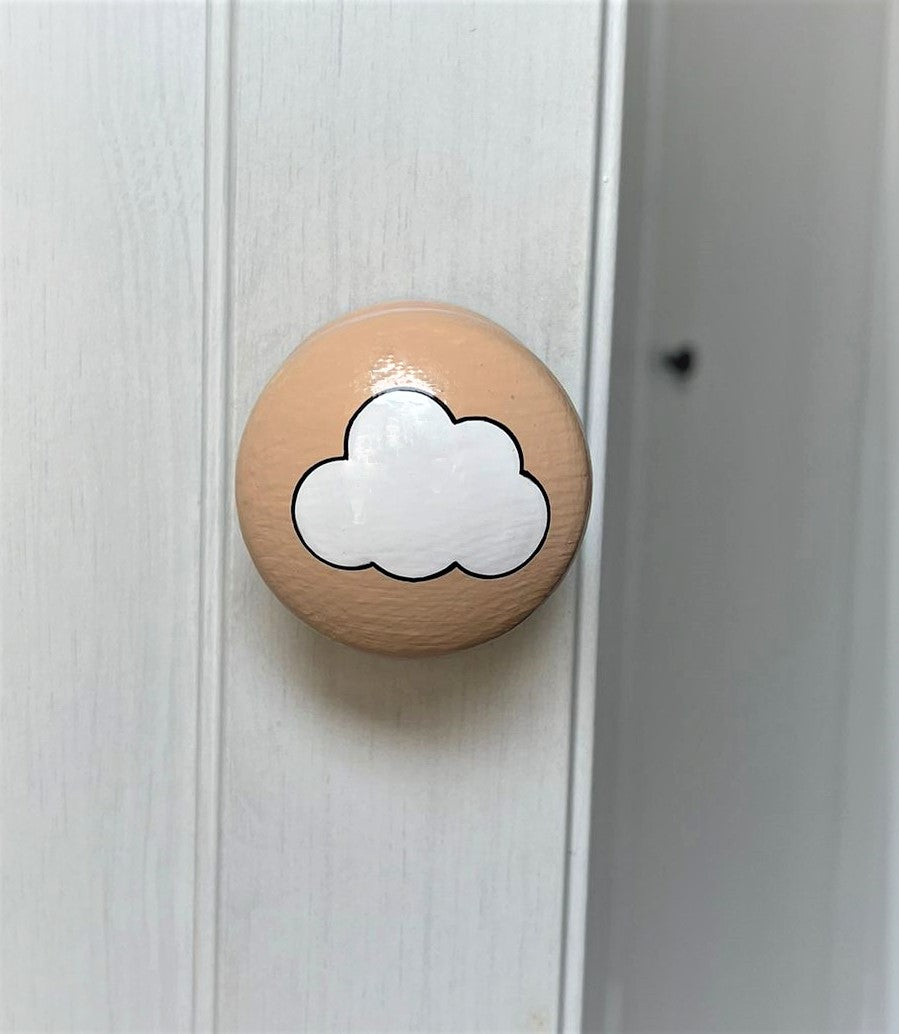 Light Neutral Cloud Door Knob