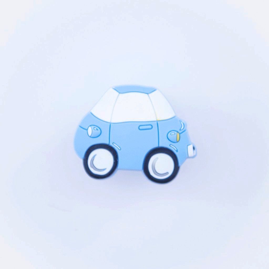 childrens blue car door knob / drawer knob
