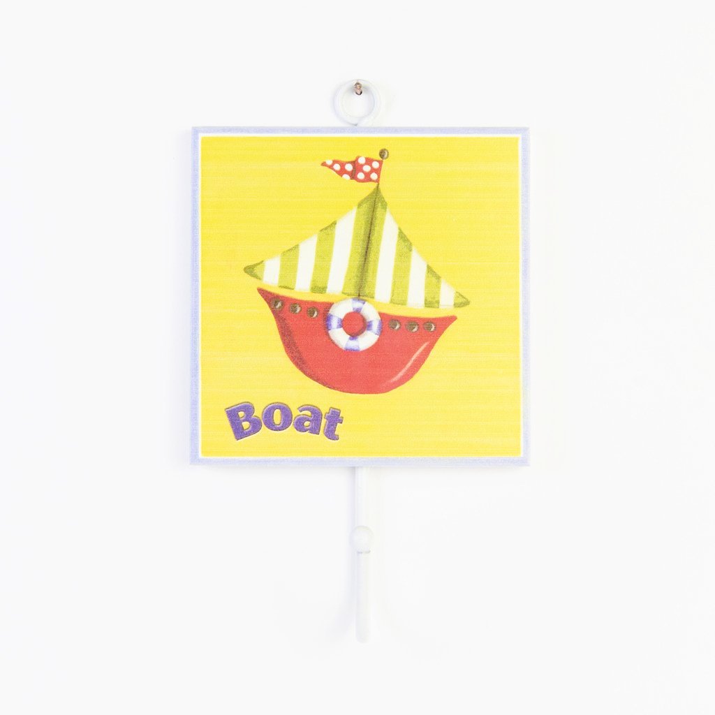 children's individual boat coat wall hook