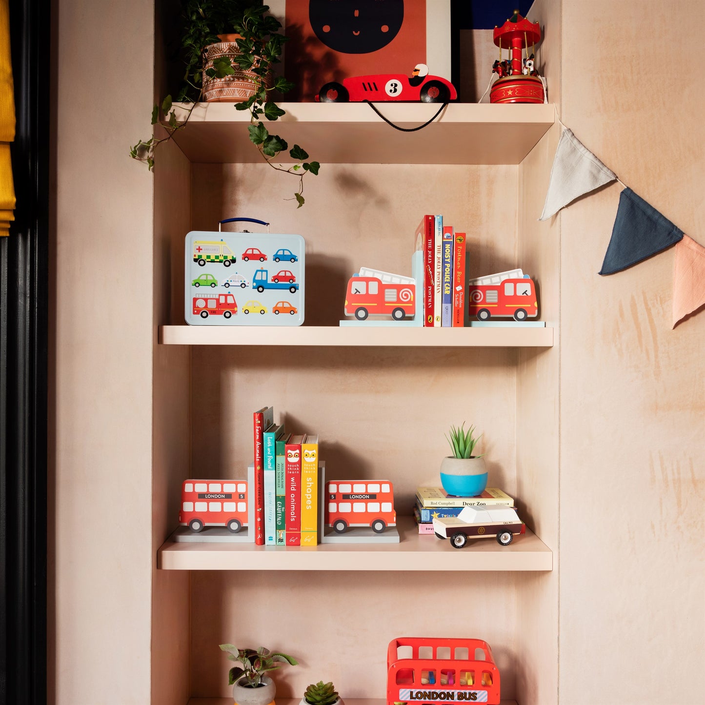 Fire Engine Bookends