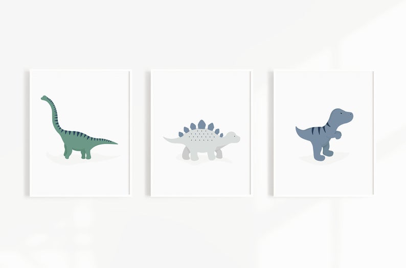 Set of 3 Dinosaur Prints