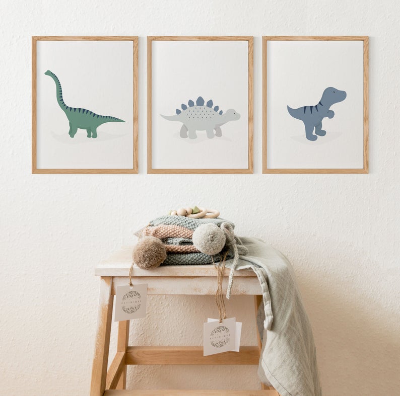 Set of 3 Dinosaur Prints