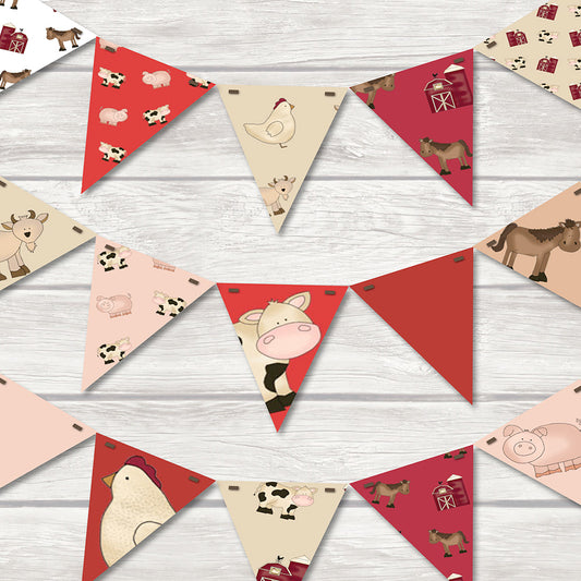 children's farmyard bunting
