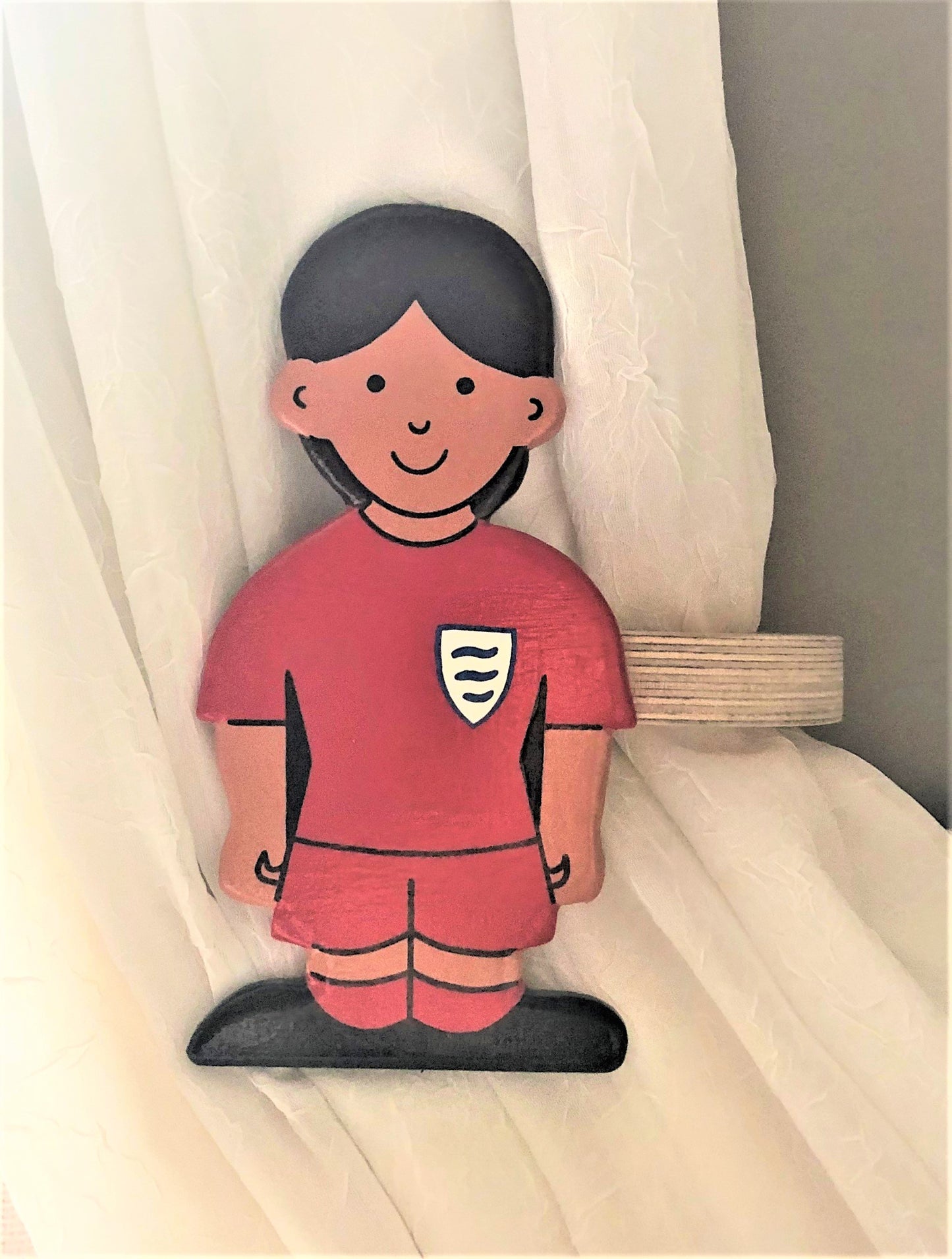 Footballer Girls Curtain Tie Backs