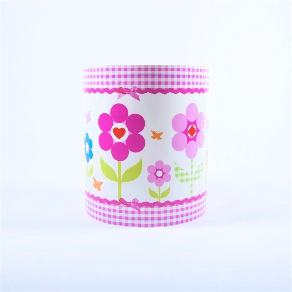 children's flower gingham lightshade