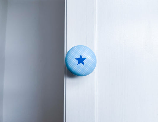Gingham Star Door Knob - Buy One Get One Free