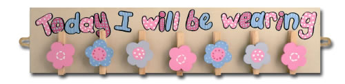 girls flower pegboard