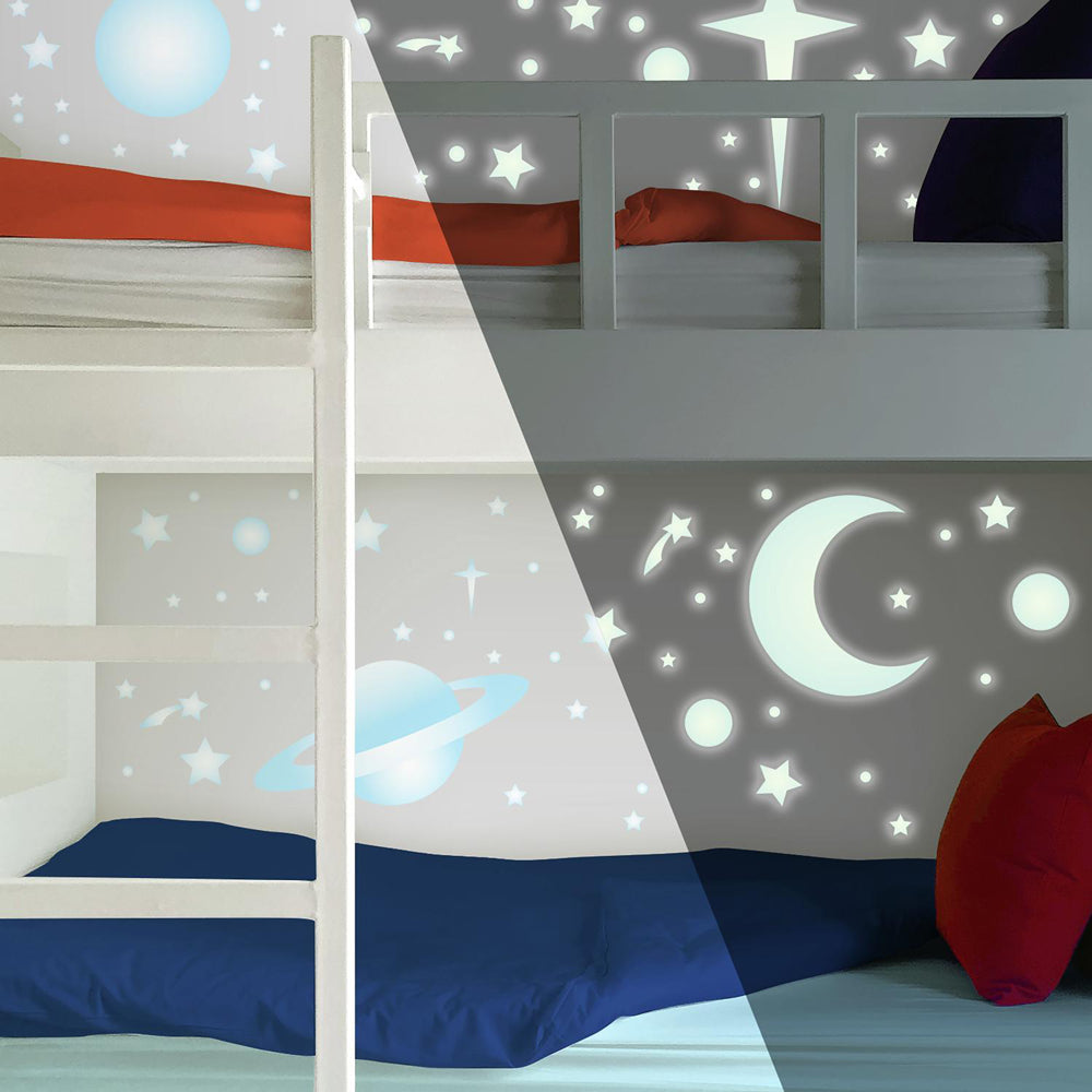 celestial night glow in the dark wall stickers