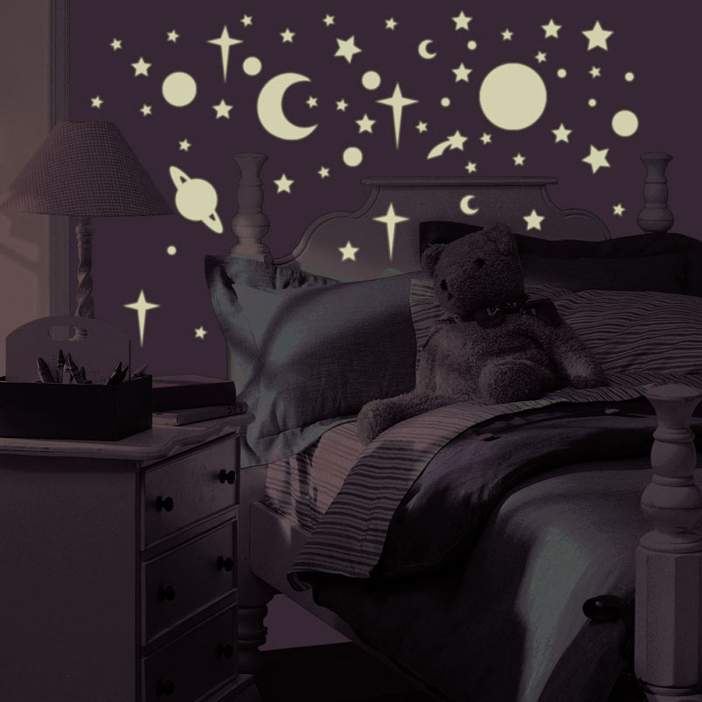 celestial night glow in the dark wall stickers