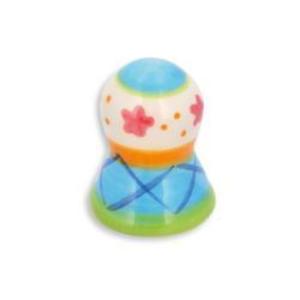 green ceramic door knob