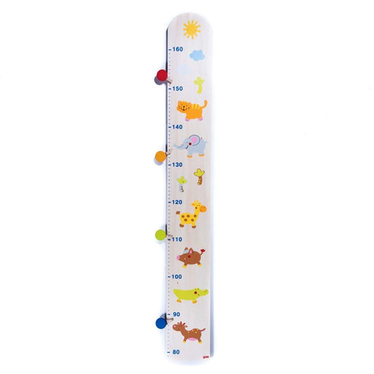 children's wooden jungle height chart