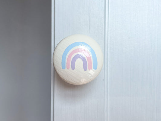 Pastel Rainbow Door Knob