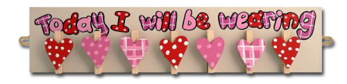 girls heart pegboard