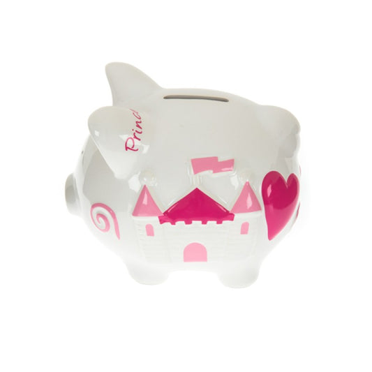 pink princess piggy bank