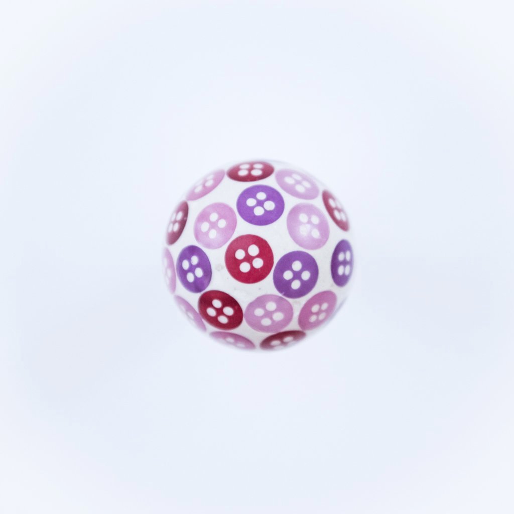 childrens pink and purple button door knob