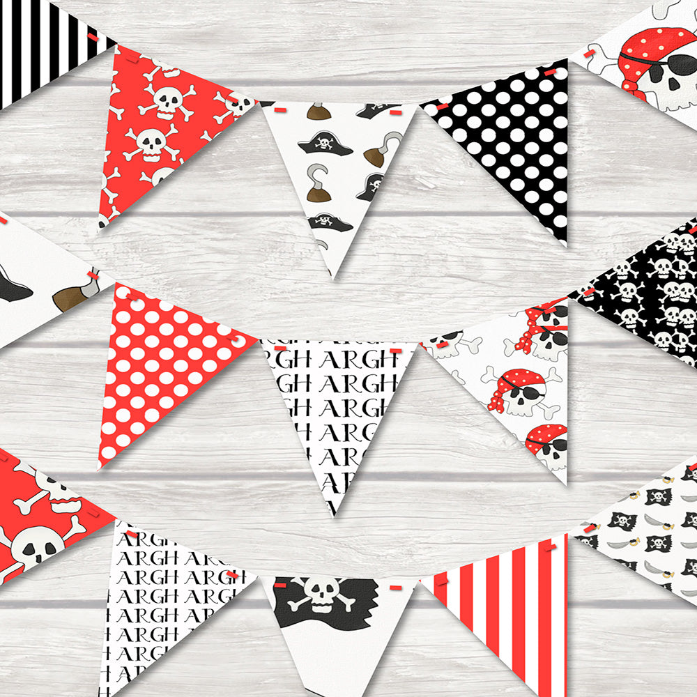 childrens pirate bunting