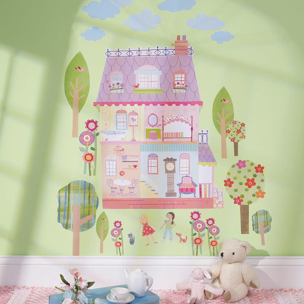 girls playhouse wall stickers