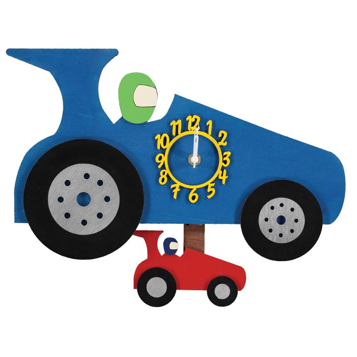 childrens racing car pendulum clock