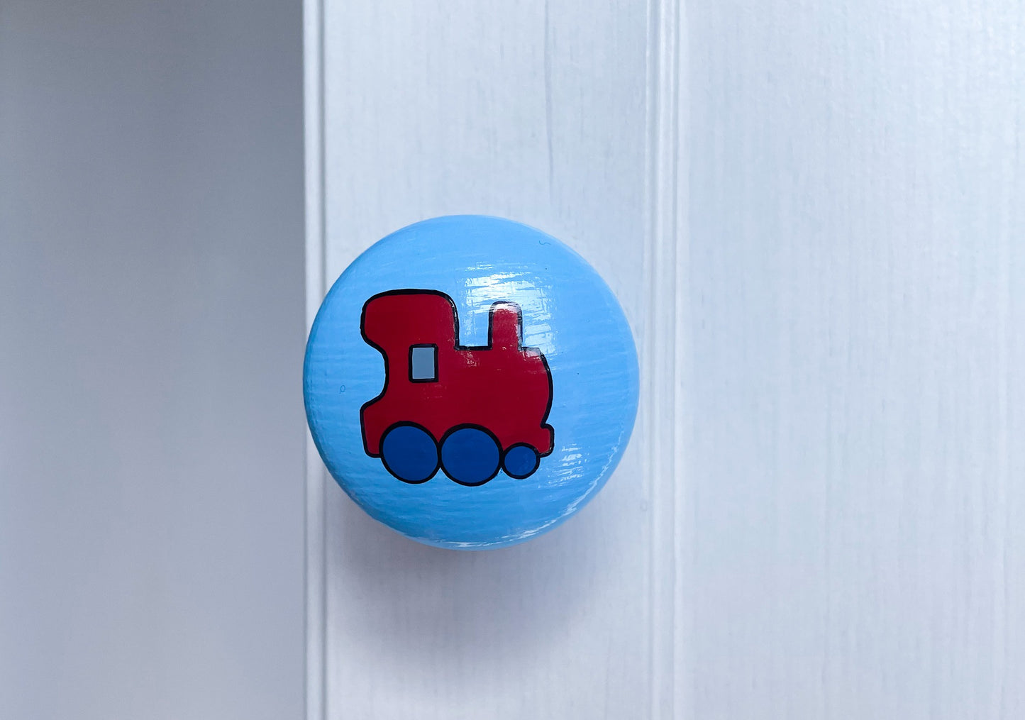Train Door / Drawer Knob - Red