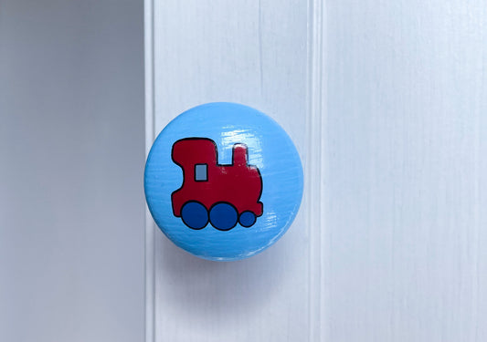 Train Door / Drawer Knob - Red