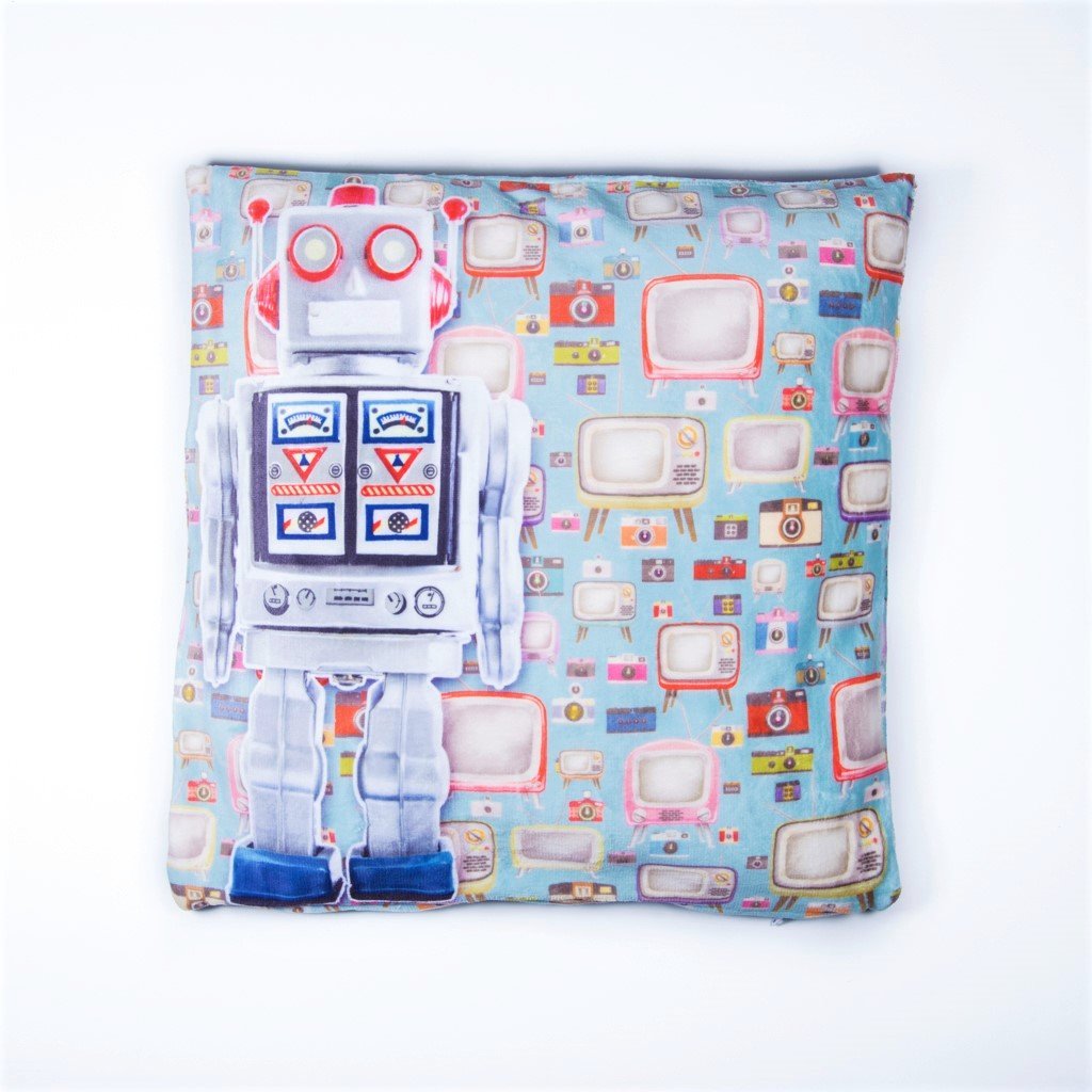 children's robot cushion