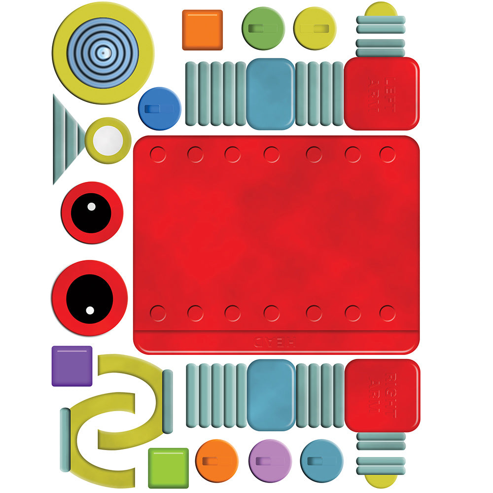 children's robot wall stickers