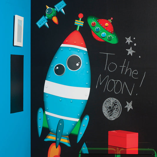 children's rocket ship wall stickers