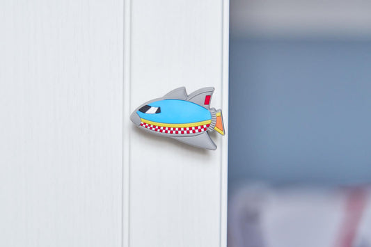 Space Rocket Ship Door Knob