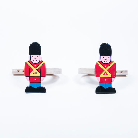 children's wooden soldier curtain tie backs