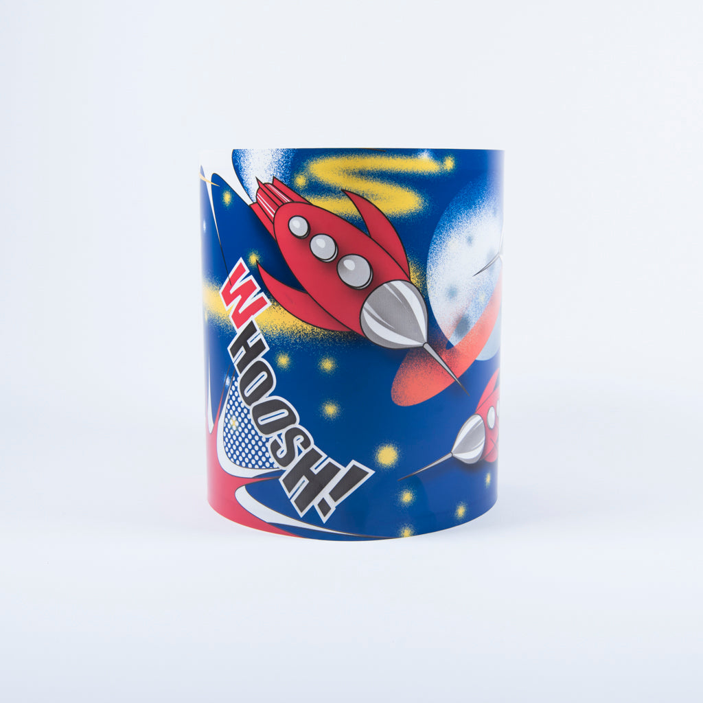 children's space rocket light shade