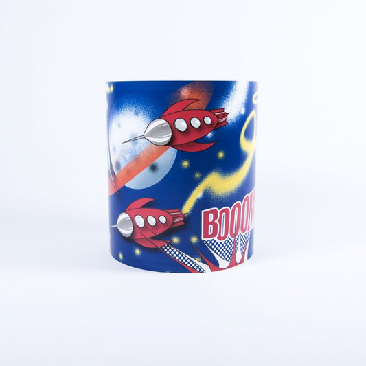 children's space rocket light shade