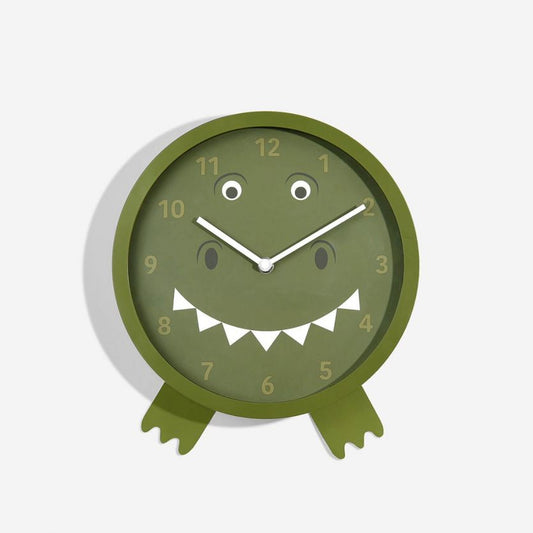 childrens t-rex wall clock