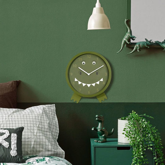 childrens t-rex wall clock