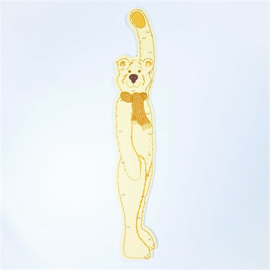 childrens wooden teddy bear height chart