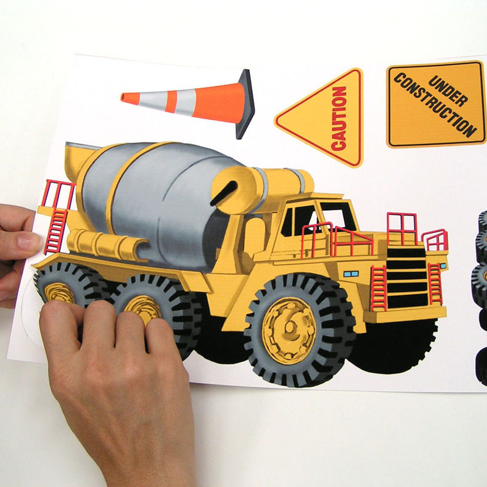 children's under construction wall stickers