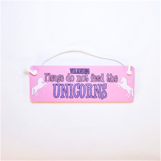 children's unicorn door plaque