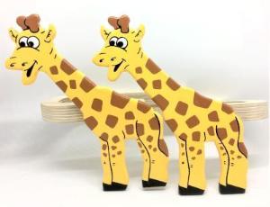 childrens wooden giraffe curtain tie backs
