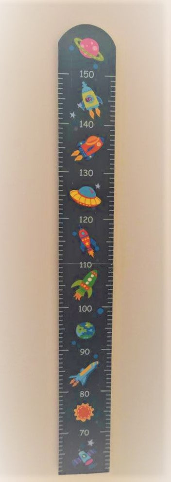 childrens space rocket height chart