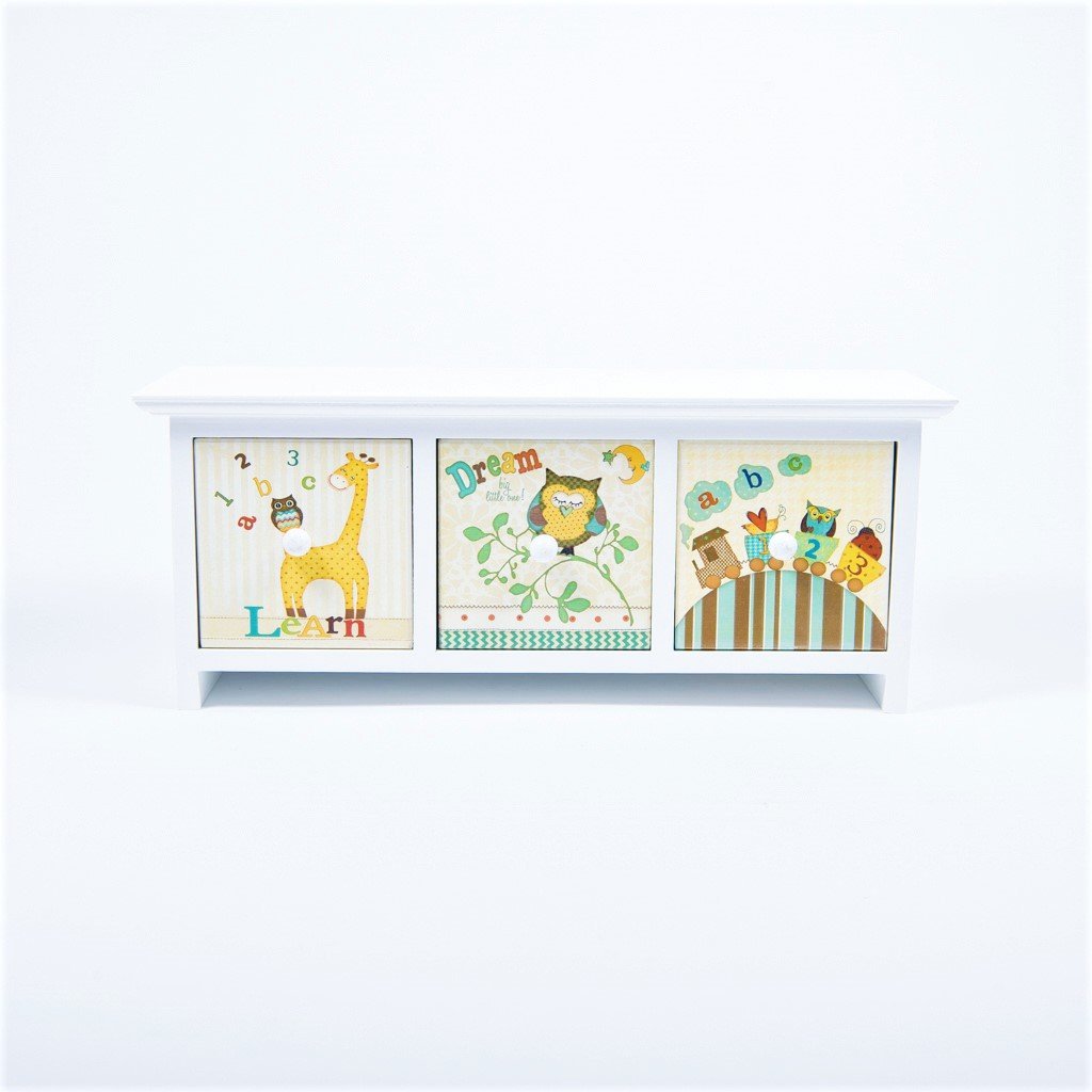 ABC Desk Tidy - 3 Drawer – Little Ragamuffin's Childrens Interiors