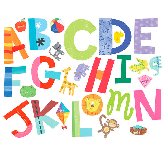 alphabet fun wall stickers