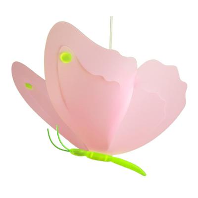 children's pink butterfly ceiling light