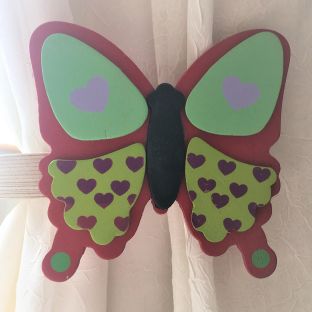 childrens butterfly curtain tie backs
