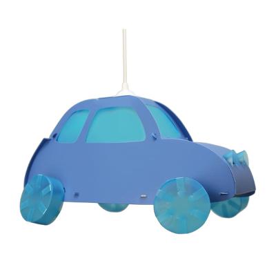 children's blue car pendant ceiling light